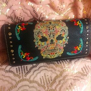 Montana West Sugar Skull Wallet